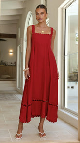 Libbie Maxi Dress - Red