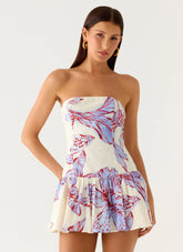 Mario Mini Dress - Purple Floral