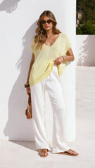 Stelaria Knit Top - Yellow
