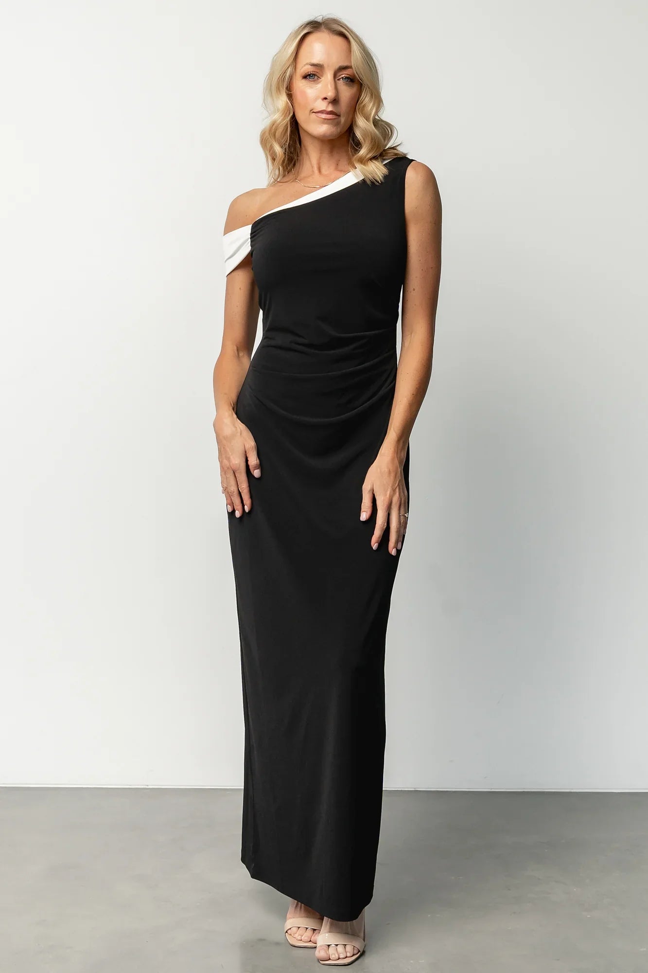 Valena Maxi Dress | Black + Ivory
