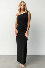 Valena Maxi Dress | Black + Ivory