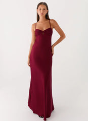 Joanie Maxi Dress - Maroon