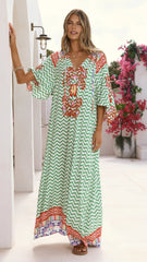 Bree Maxi Dress - Ziggy Print