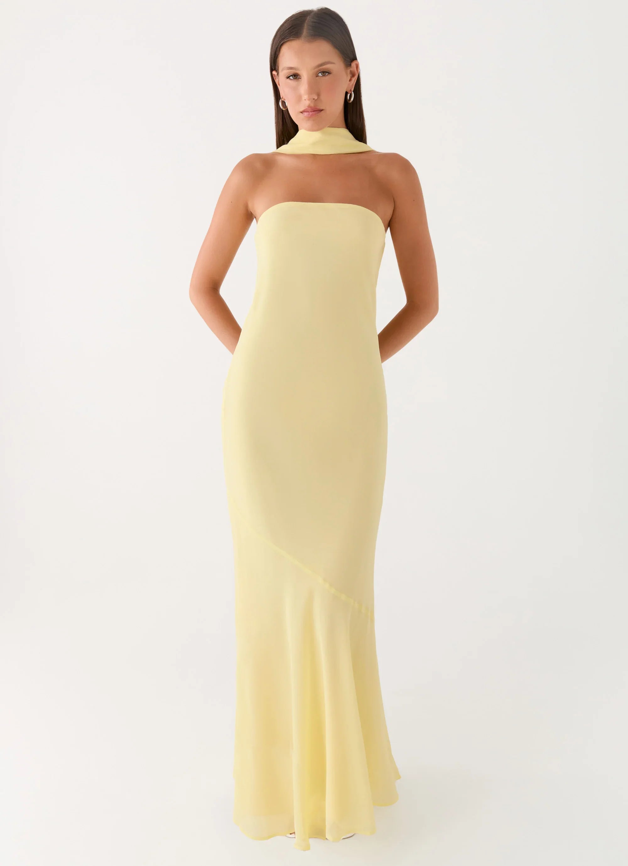 Under The Pagoda Maxi Dress - Yellow