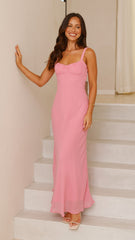 Margo Midi Dress - Pink