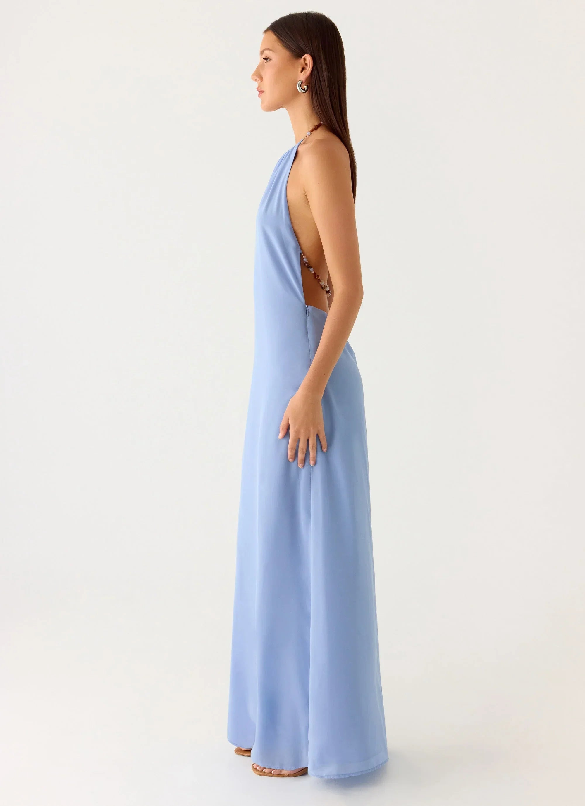 Le Soleil Halter Maxi Dress - Periwinkle