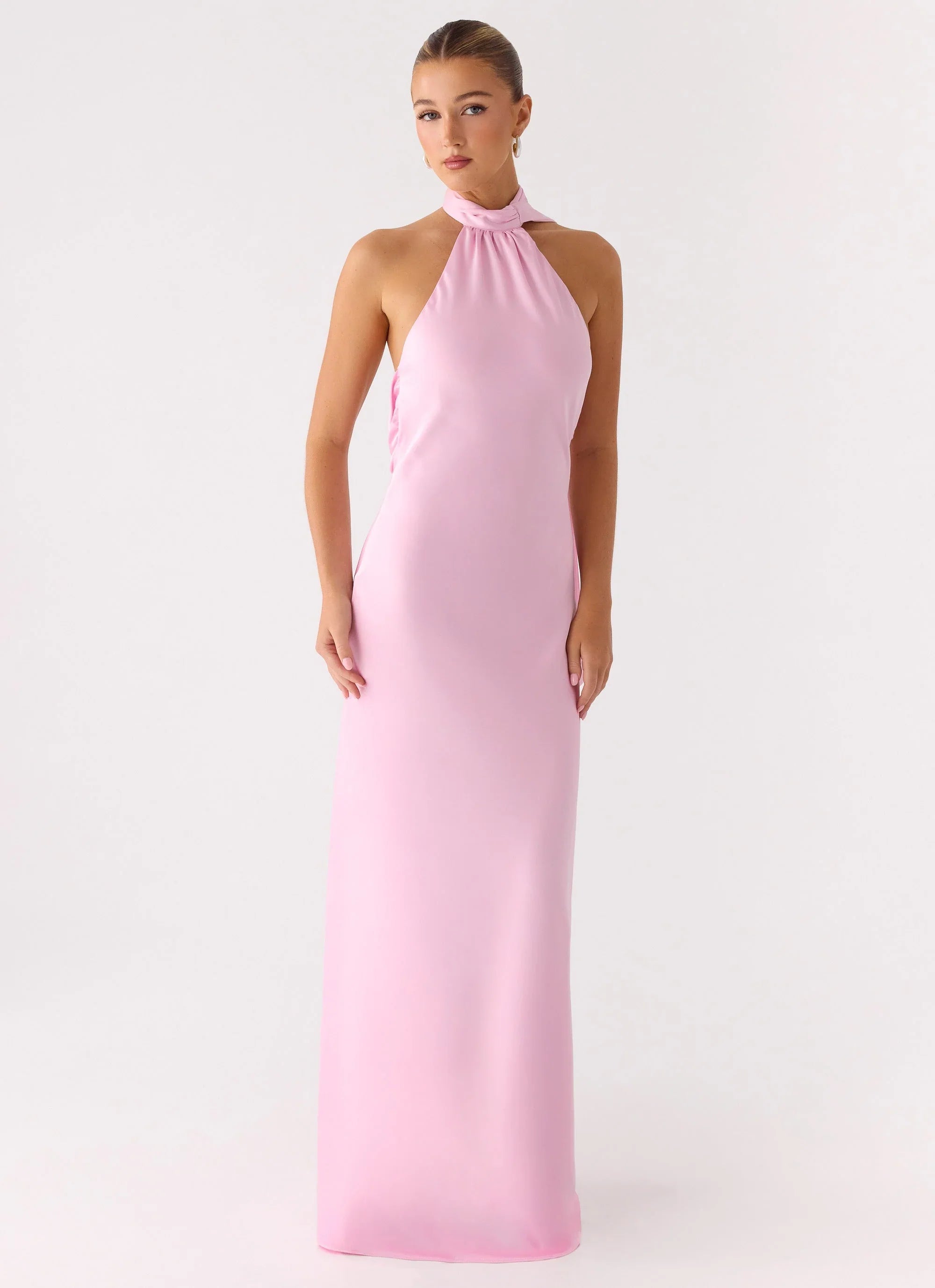 Keena Scarf Maxi Dress - Pink