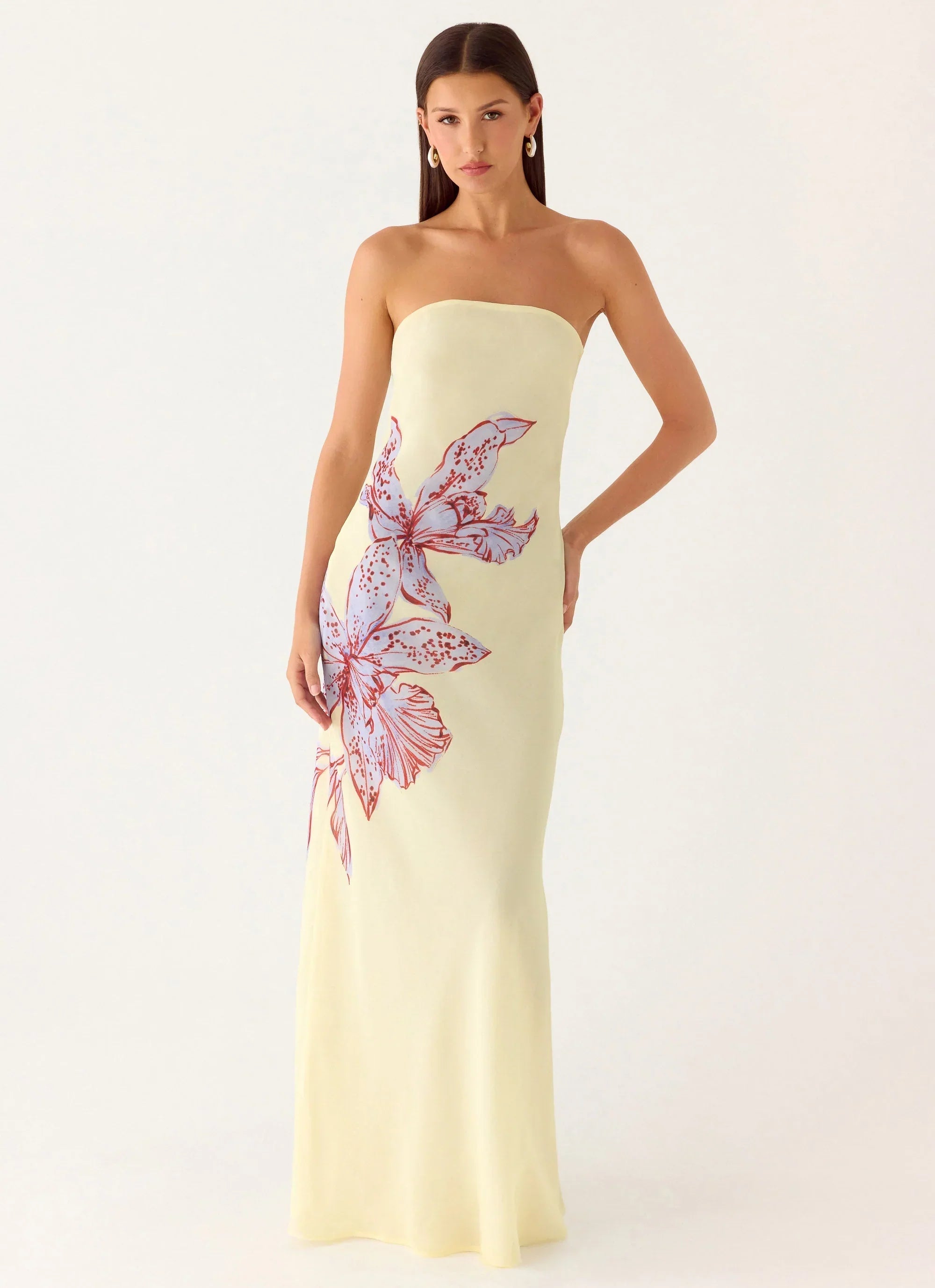 Amelle Maxi Dress - Purple Floral