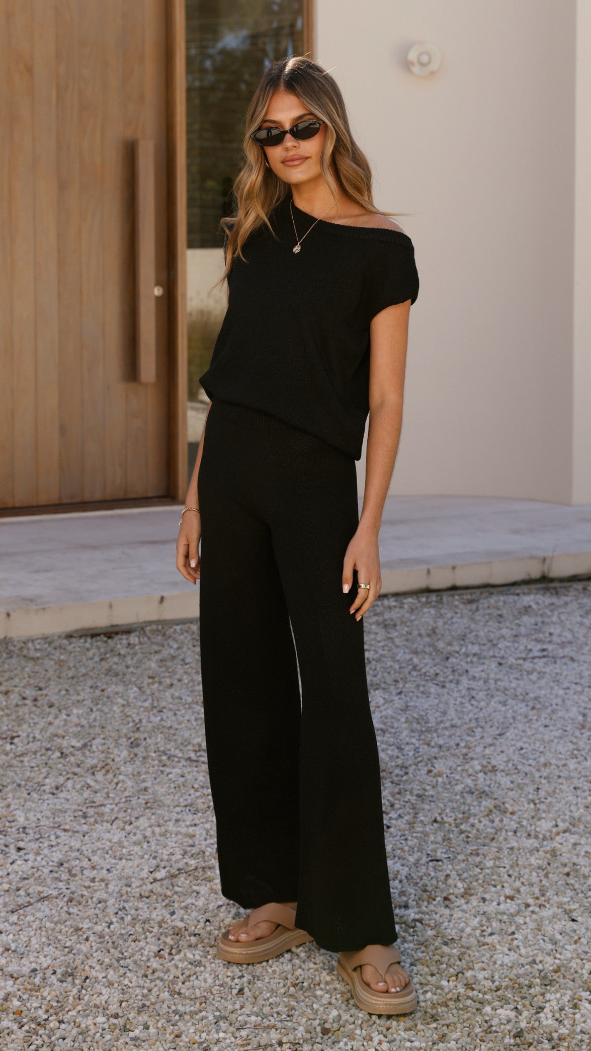 Robin Off Shoulder Top - Black