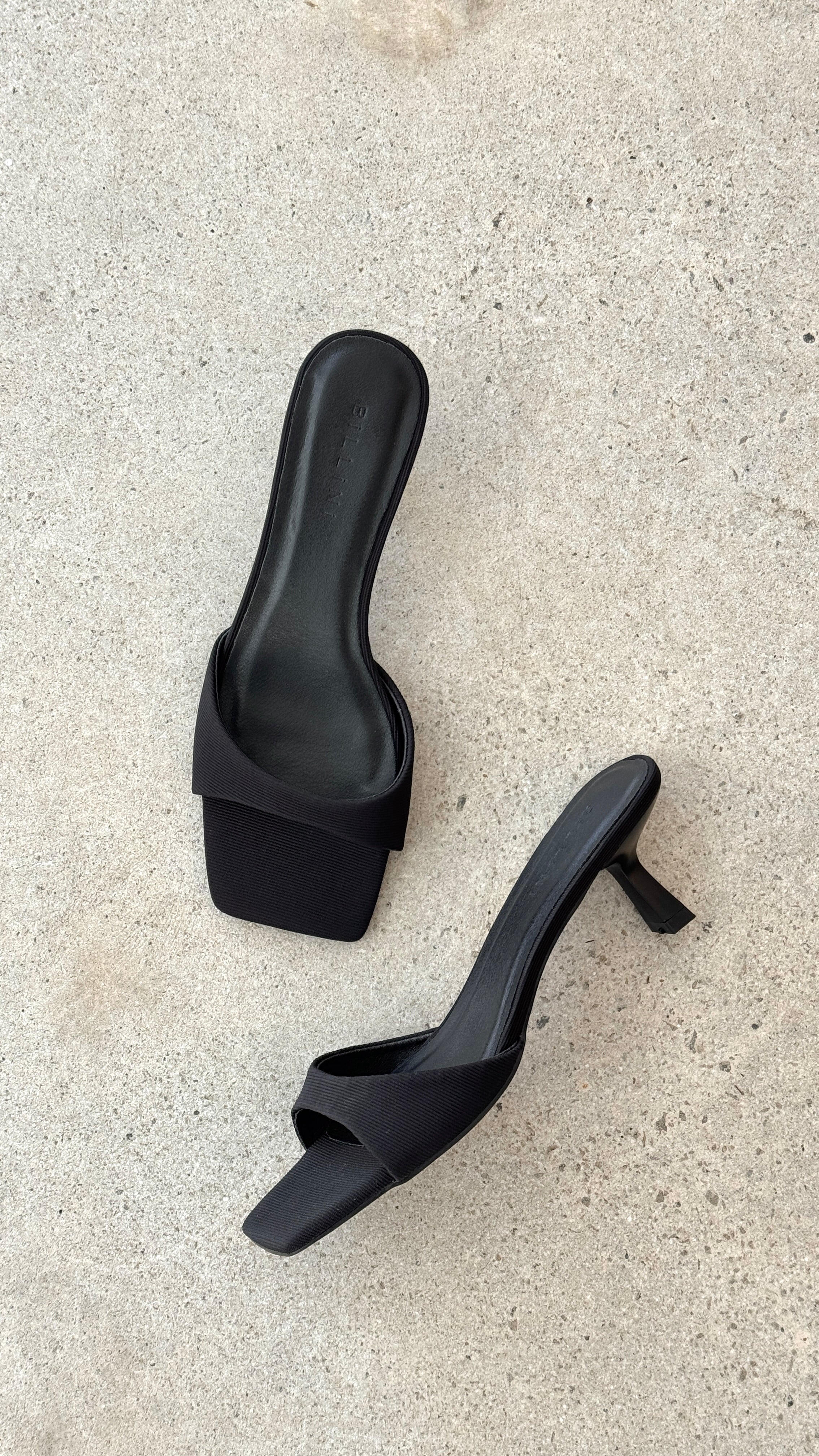 Meadow Heel - Black Grosgrain