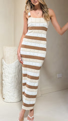 Mikayla Midi Dress - Chocolate