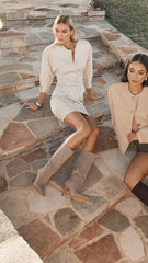 Nour Boots - Taupe Suede