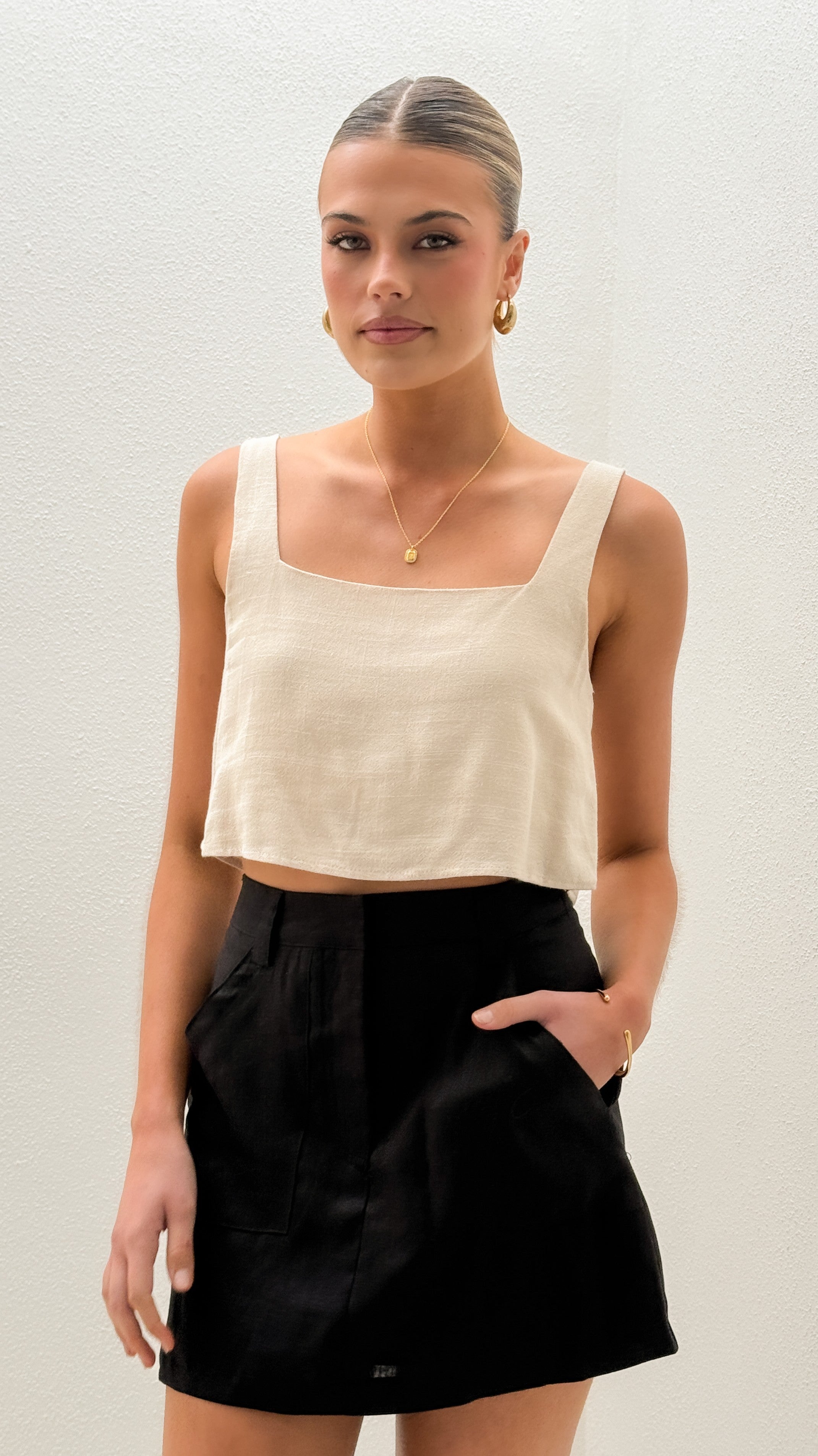 Maggie Mini Skirt - Black