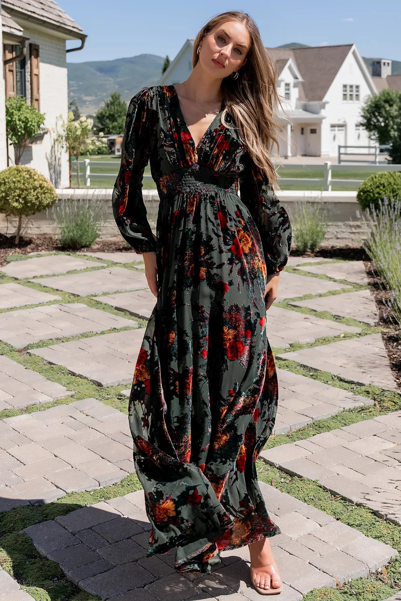 Mikla Maxi Dress | Wintergreen Multi