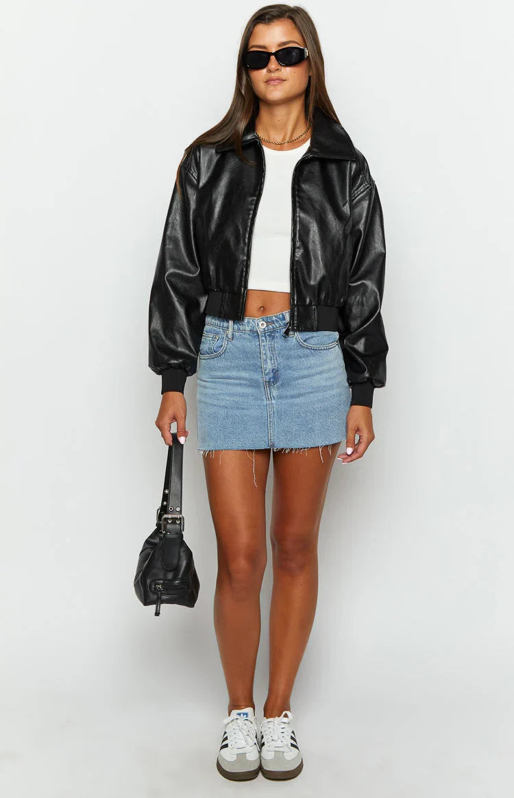 Abbi Black Cropped Jacket