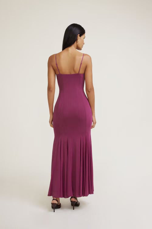 Dahlia Scoop Neck Mermaid Maxi Dress