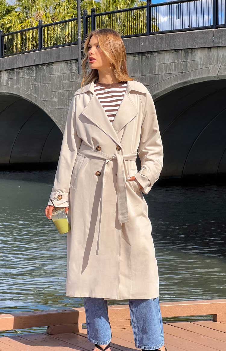 Orla Cream Belted Trench Coat