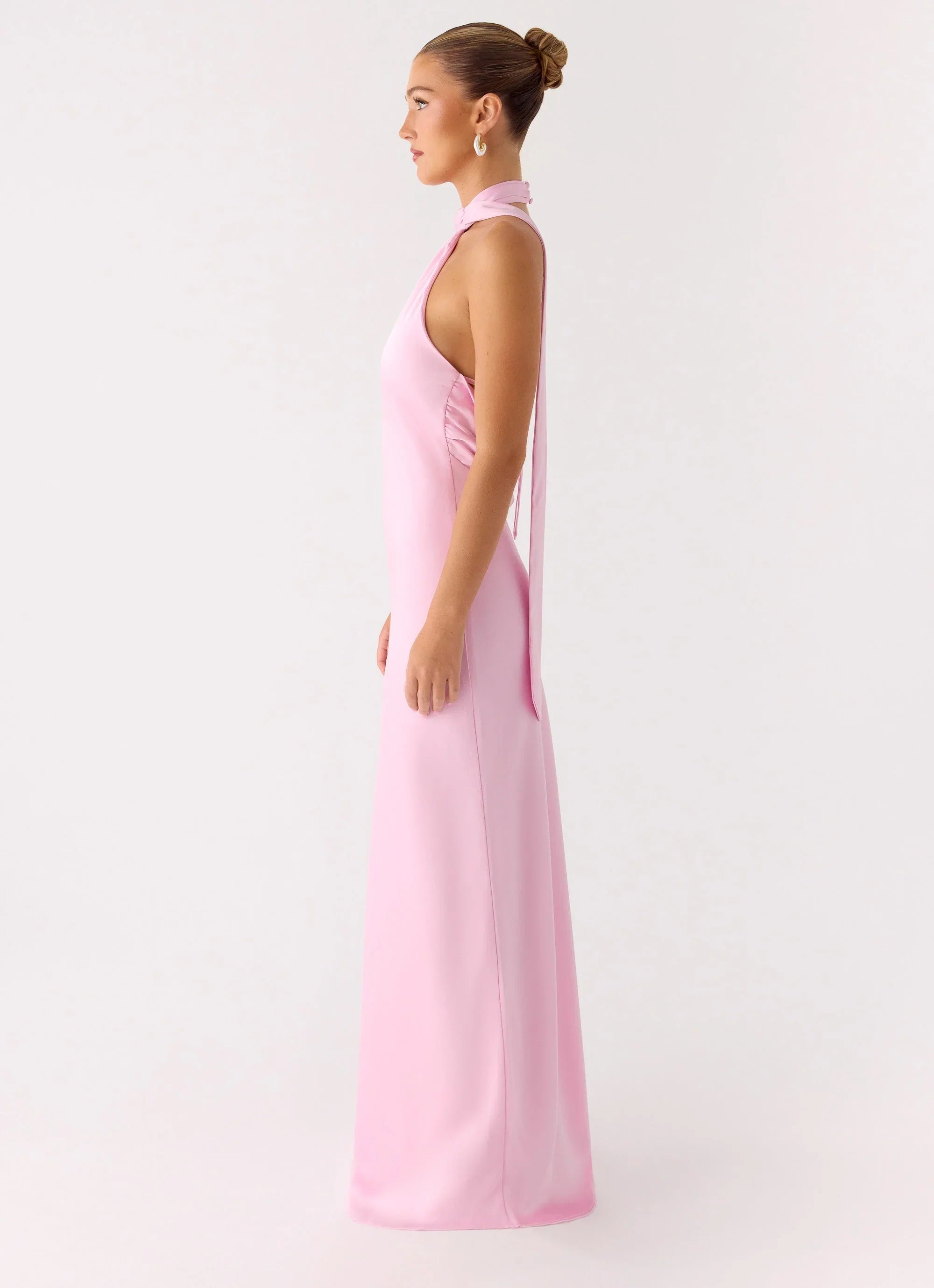 Keena Scarf Maxi Dress - Pink